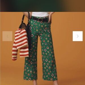 Anthropologie The Colette Cropped Wide-Leg Pants Magic Fabric Edition NWT